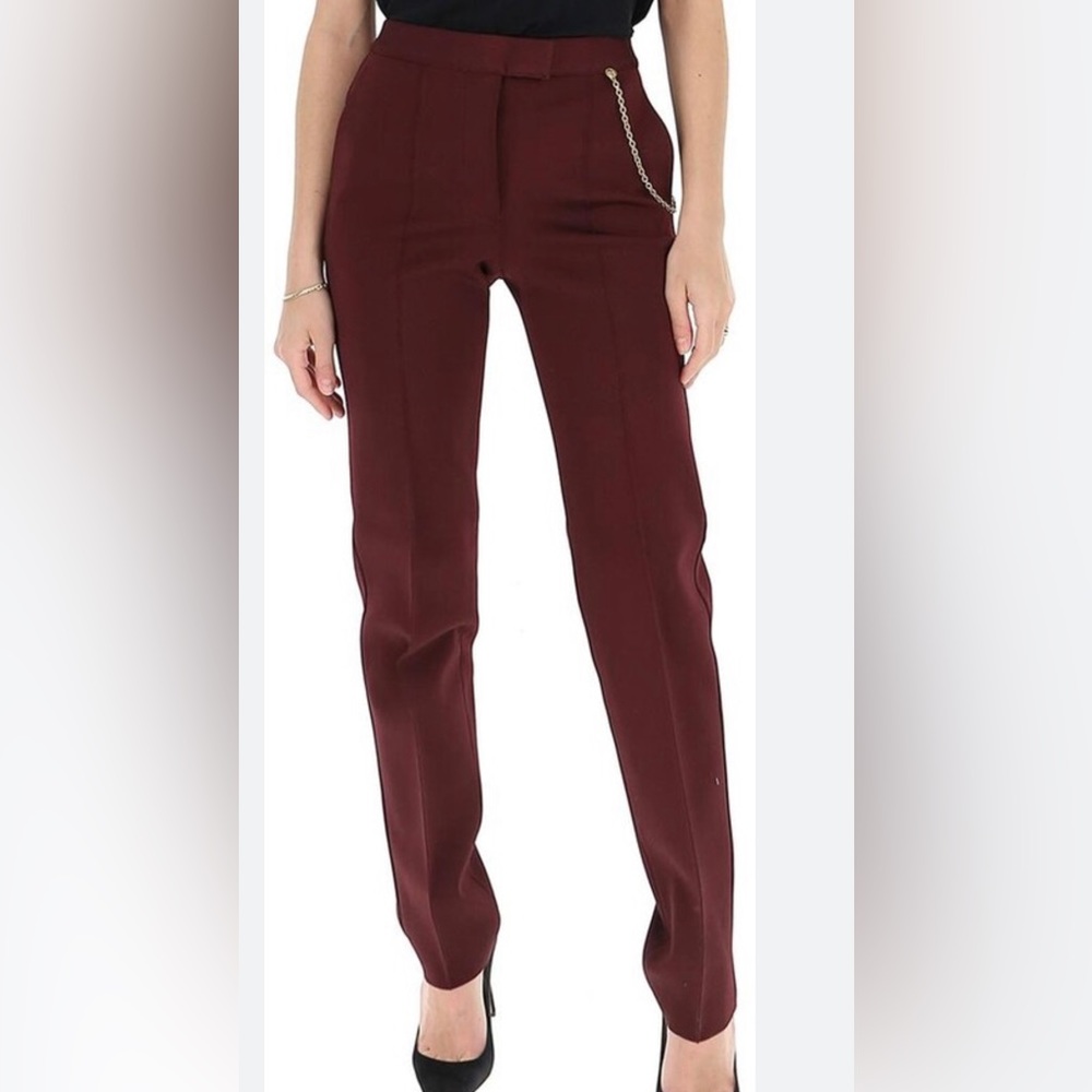 Givenchy Straight Leg G-Chain Wool & Mohair Trousers
